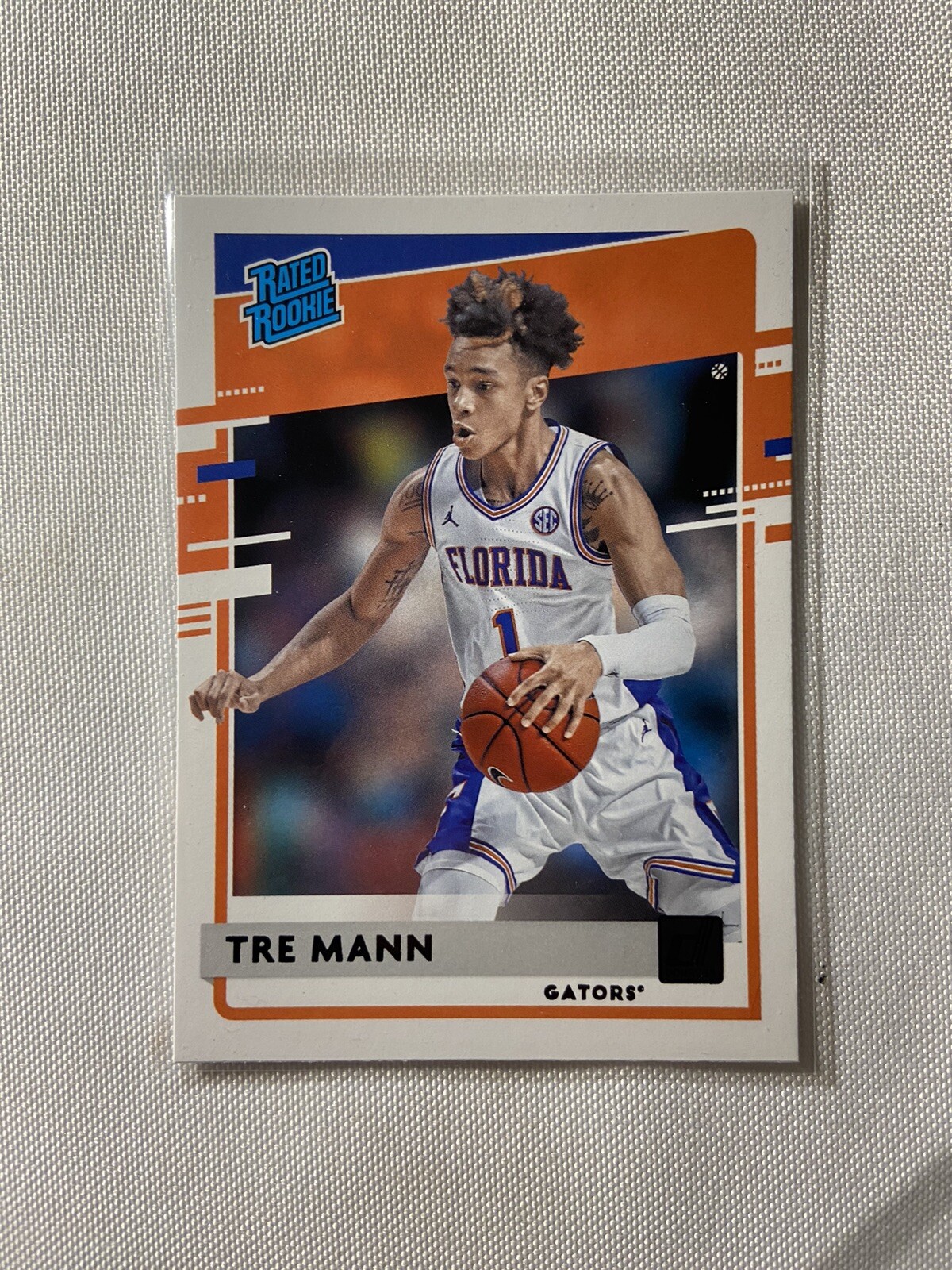 Tre Mann 2021 Panini Chronicles Donruss Rated RC Black Parallel Draft Picks #46