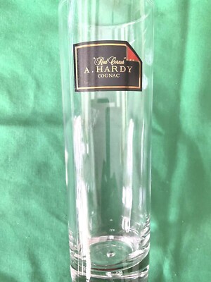 Red Corner A. Hardy Cognac Collectible Bar Glass Bubble Base 6-3/4'' tall 2-1/8''