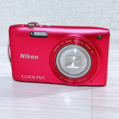 【MINT in BOX】Nikon COOLPIX S3300 Strawberry Pink 6x 16.0MP Digital Camera JAPAN - Picture 11 of 19