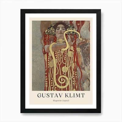 Gustav Klimt 1 Art Print Framed Wall Art Poster Canvas Print Picture
