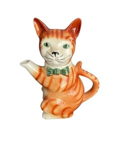 ヴィンテージ トニーウッド Tony Wood ミケ 三毛 猫 ティーポット