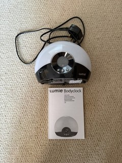 Lumie Bodyclock Go75 Wake Up Light Alarm Clock Sunrise Sunset Simulation NO BULB