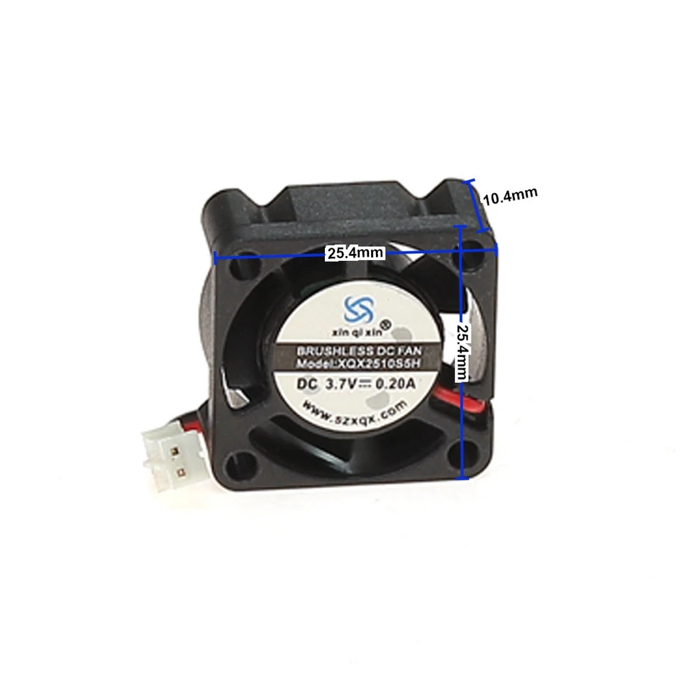 Mini 2510 25*10mm Brushless Fan DC3.7V Brushless Cooling Fan Heating Dissipation - Bild 2 von 4