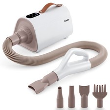Dog Hair Blower Pet Grooming Dryer with Negative Ion Function  LED Screen White