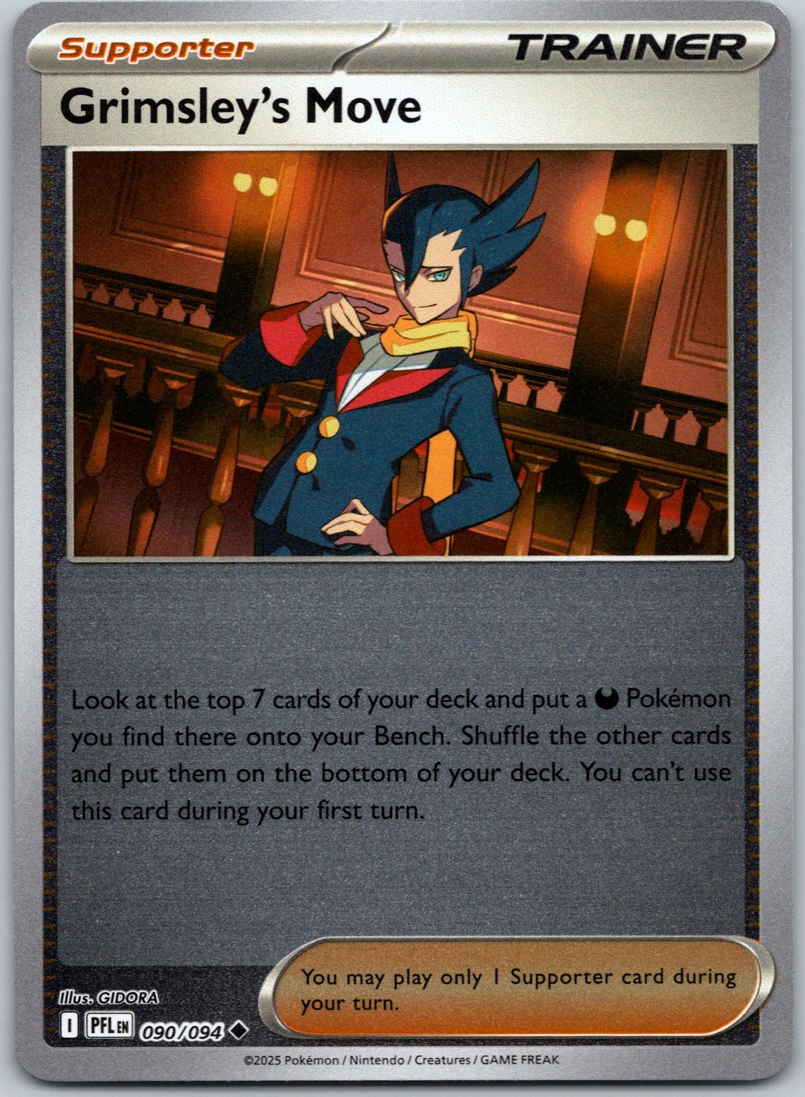 Grimsley's Move 090/094 ME02: Phantasmal Flames - Uncommon NM Reverse Holo