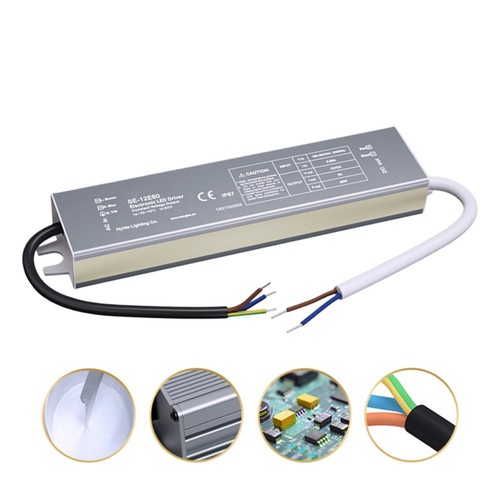 Wasserdichter LED-Treiber 400W, IP67, Aluminiumgehäuse – Für LED-Leuchten, Überwachungskameras, 24V Ausgang