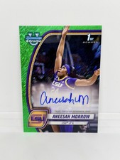 2025 Bowman University ANEESAH MORROW 1st Chrome Green Shimmer Auto LSU #6