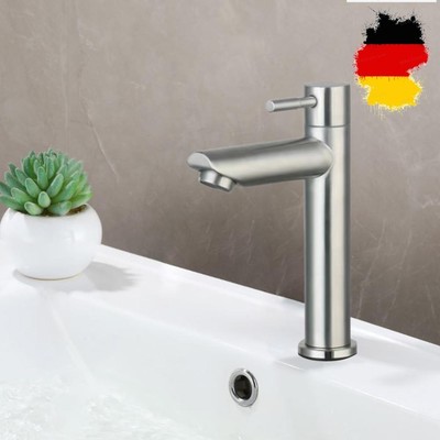 Stainless Steel Bathroom Counter Basin Faucet Single Handle for Bathroom Kitchen