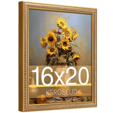 16x20 Picture Frame, HD Real Glass 16x20 Vintage Photo Frame, 16 by 20 Poster...