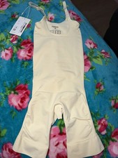 Halara Shapewear Bodysuit One Piece Beige XS Stretch Adjustable Strap Nylon