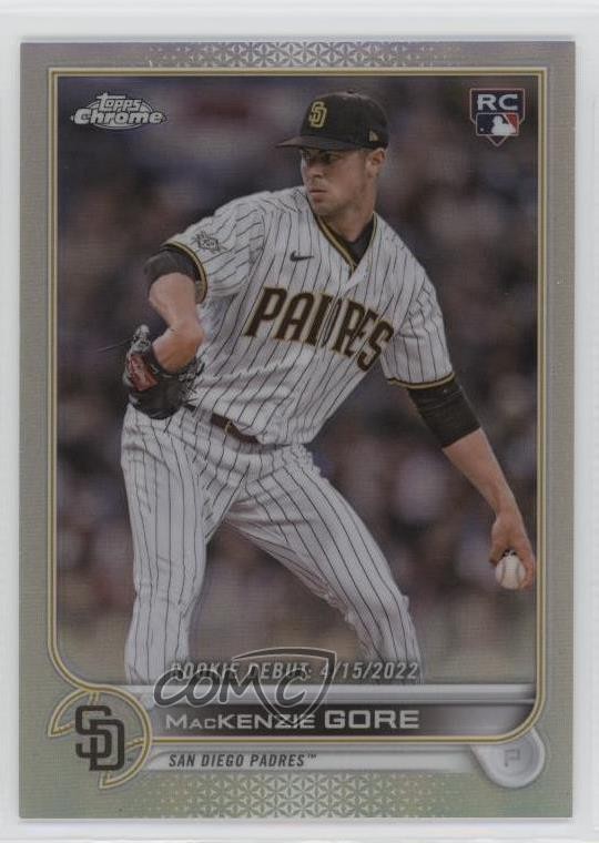 2022 Topps Chrome Update Debut Refractor /299 Mackenzie Gore Rookie RC 00jz
