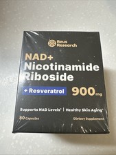 NAD Nicotinamide Riboside, Resveratrol, 900mg, 80ct