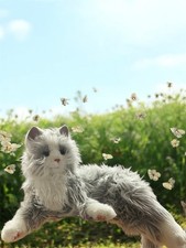 Joy For All Companion Pets Silver Ragdoll Cat With White Mitts Realistic Cat