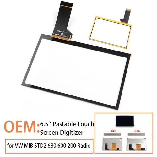 Touchscreen Digitizer für VW MIB STD2 NAV TDO-WVGA0633F00039 TDO-WVGA0633F00045