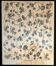 Stampin' Up Rubber Stamp Flowers Ivy Vines Background Large