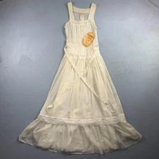 Gunne Sax by Jessica NWT Vintage 1970s Ivory Prairie Dress Sz 11 Boho Core Farm