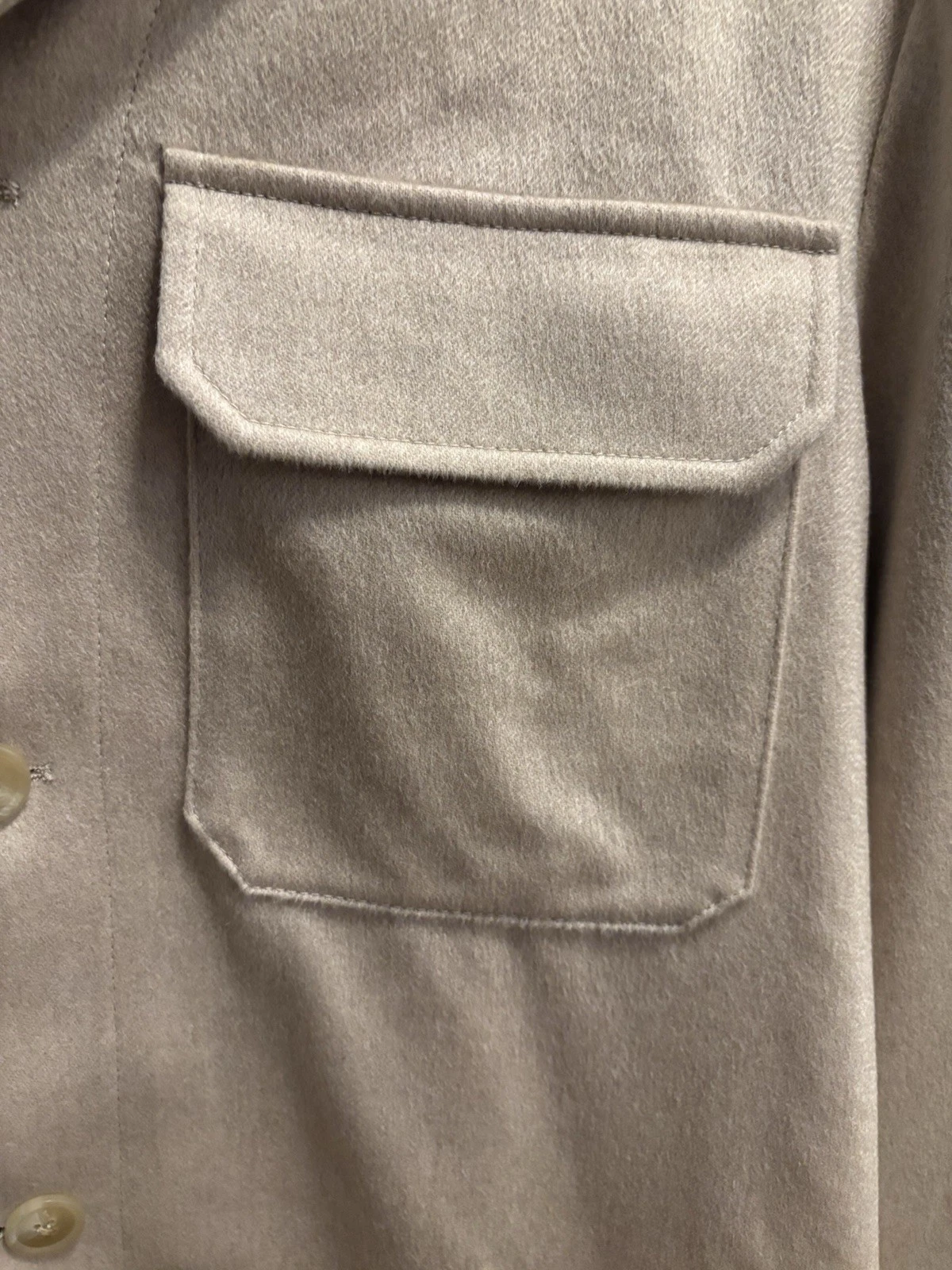 NWT Todd Snyder 100% Italian Cashmere Two-Pocket Overshirt Shacket XL MSRP $1398 - product detail image 5