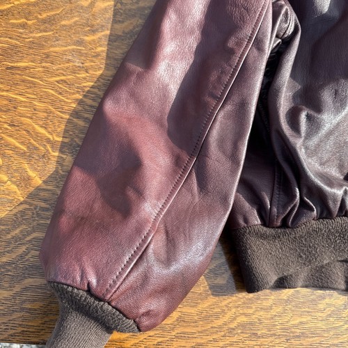 Vintage Avirex 30-1415 Type A-2 Goat Skin Jacket USAF Men’s Size 50 Brown USA - Picture 16 of 19