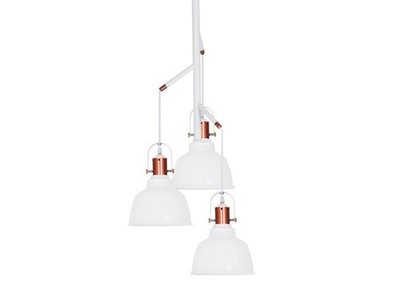Lampen 3x40W/E14 IP20 Loft Skandinavisch Weiß Hängeleuchte