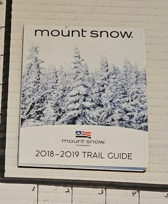 2018/19 MT SNOW SKI AREA TRAIL MAP.  MINT