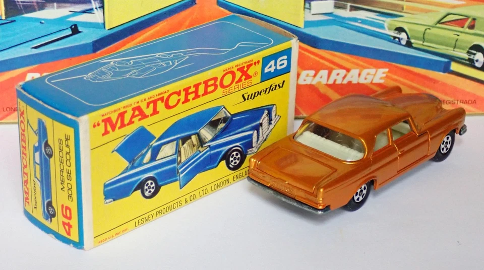 Matchbox Superfast 46a Mercedes-Benz 300SE Coupe Very Near Mint in Near Mint Box - Image 2 of 4