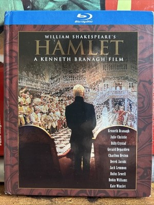 HAMLET (Blu-ray, 1996) Digibook Kenneth Branagh Christie RARE OOP Shakespeare