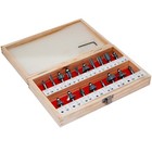 18 tgl HM Fräsersatz Schaft 8 mm Hohlkehl/Zinken/Nut/Abrund/Fase/Profil/Bündig