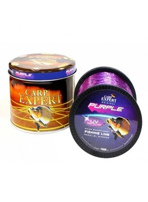 Carp Expert UV Purple 1000m Monofile Karpfen Angelschnur Stark & UV-Beständig