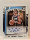 Terrance Shannon Jr 2024-25 Donruss Optic #301 Signed Auto Rated Rookie