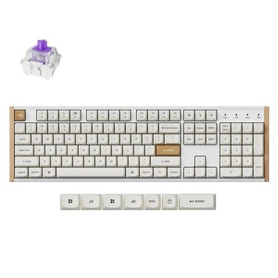 Keychron K10 HE Special Edition Wireless Magnetische Tastatur EN Weiß 2.4GHz