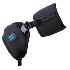 Soft Neoprene Portable Hand Grip Wrist Strap 1/4" Screw Plate For SLR / DSLR Cam