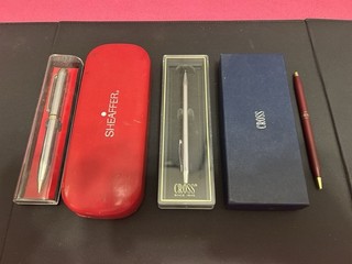 Cross Sheaffer and Piere Cardin pen lot