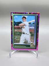 2025 Panini Donruss Eddie Mathews #67 Pink Cracked Ice Prizm /99! Milwaukee 🔥