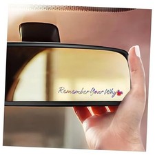 3 x Remember Your Why Mirror Decal - Car Decal for Women,Rear View Colorful