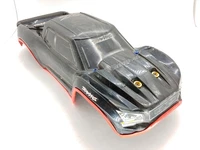 *RARE* BLACK TRAXXAS X-MAXX SNAP-ON EDITION MONSTER TRUCK BODY REINFORCED USED