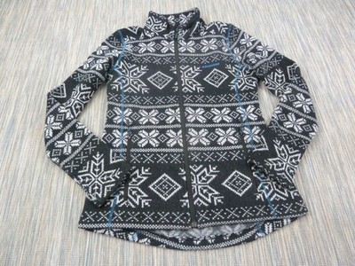 Ayacucho Fleecejacke Damen Medium schwarz weiß nordic Full Zip Outdoor