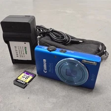 Canon PowerShot ELPH 115 IS Digital Camera Blue + 8 GB SD
