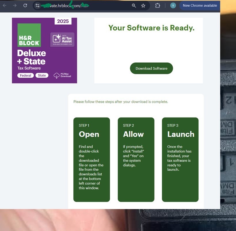 H&R Block Tax Software DELUXE+STATE 2025 PC/Mac LlNK+KEY Sent in 3O Sec [eFiles]