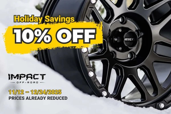 Impact Off-Road 806 Wheels 20x10 (-12, 6x139.7, 106.1) Black Rims Set of 4