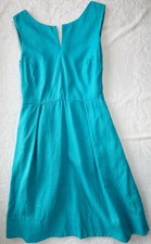 Kate Spade New York Turquoise Blue Notch Neck Fit & Flare A Line Dress Size 8