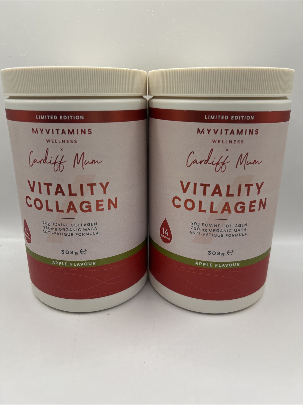x2 My Vitamins Cardiff Mum Vitality Collagen Apple Flavour 308g