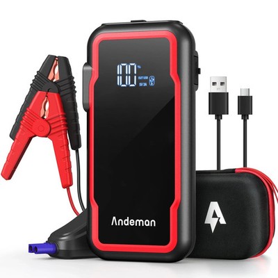 Car Jump Starter 3000A Peak 20000mAh (Start 9L Gas Engine or up to 7L Diesel ...