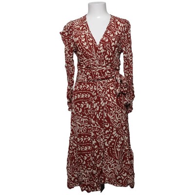 Ba&sh, Wickelkleid, Größe: M, Rot/Weiß, Viskose, Blumen, Damen #PY4
