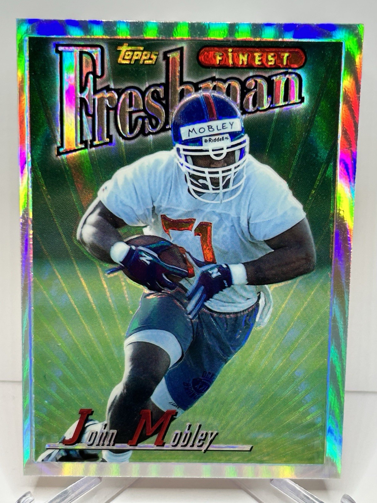 JOHN MOBLEY - 1996 FINEST FRESHMAN - SILVER REFRACTOR (RC)🔥BRONCOS🔥