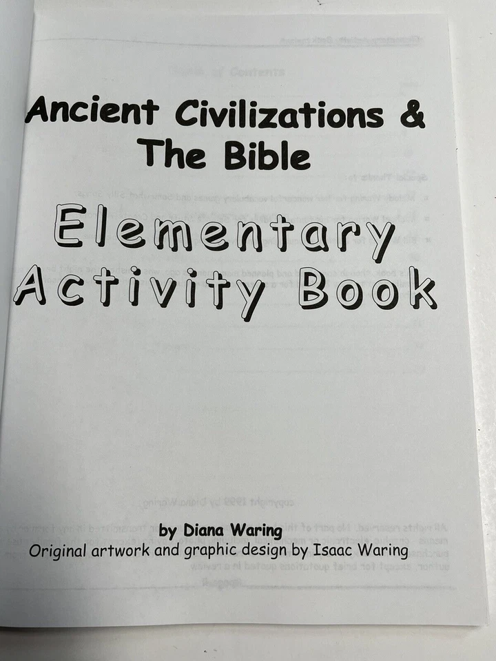 Ancient Civilizations & the Bible Elementary Activity Book Vol 1 Book A~A3 27 - Image 2 of 4
