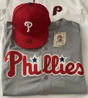Philadelphia Phillies CHASE UTLEY Autograph JERSEY , HAT & BASEBALL CARD