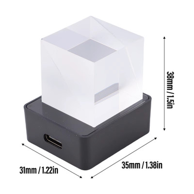 Intelligente Wetter Digitaluhr LED holografischer Kristallwürfel 3D Fotoanzeige 