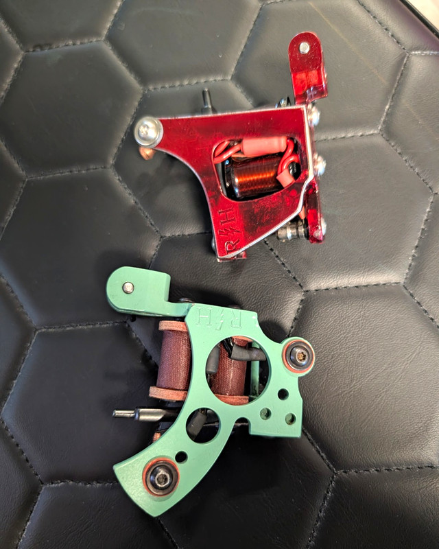 Pair Of Blood Money Irons, Rich Helton Tattoo Machines