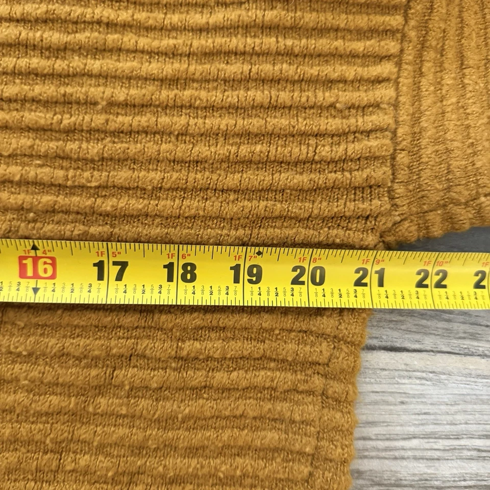 Suéter para mujer T. Madewell talla M amarillo mostaza tejido acanalado cuello falso pulóver Foto 4 de 4