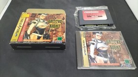Atlus Groove on Fight Sega Saturn Game Used Box & Manual, Disc Good